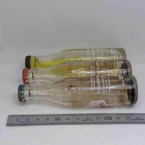 Lot of 3 vintage Sparletta miniature bottles
