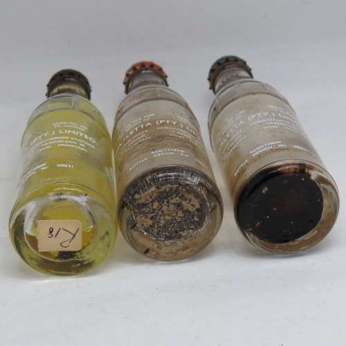 Lot of 3 vintage Sparletta miniature bottles