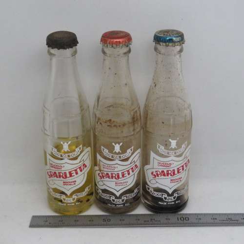 Lot of 3 vintage Sparletta miniature bottles