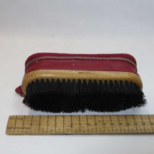 Vintage Cobra shoe polish kit - 2 Tins of polish in zip top holder - Unusual and scarce
