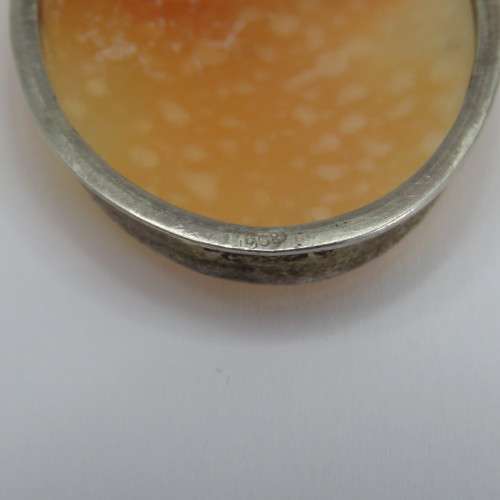 Italian 800 silver cameo brooch/pendant