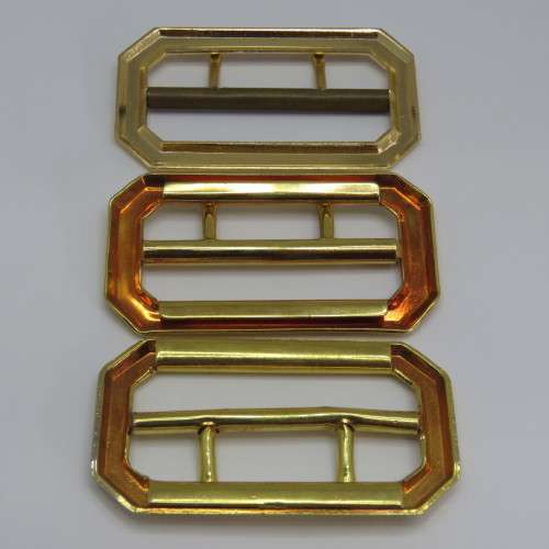 Lot of 3 different brass belt buckles as used by Rhodesian BSAP
