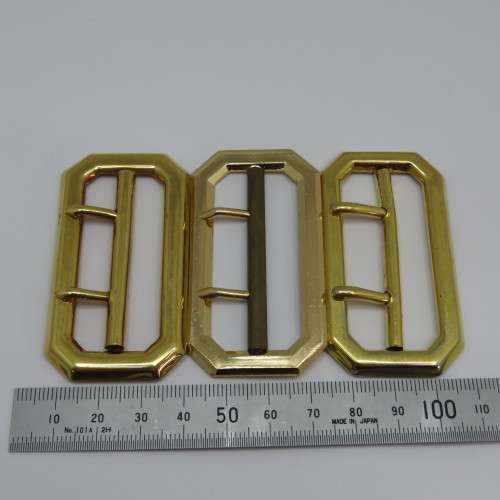 Lot of 3 different brass belt buckles as used by Rhodesian BSAP