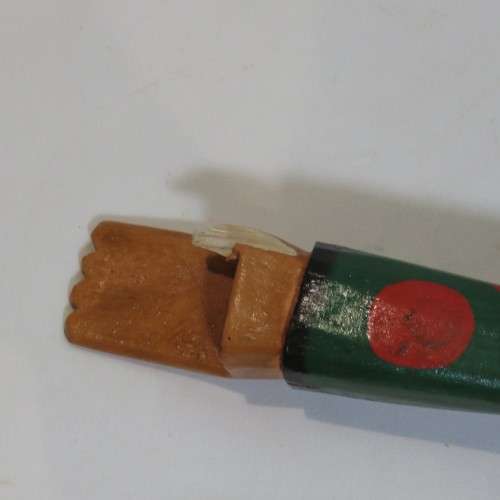 Vintage Pinocchio wooden figure with pull string - Broken thumb