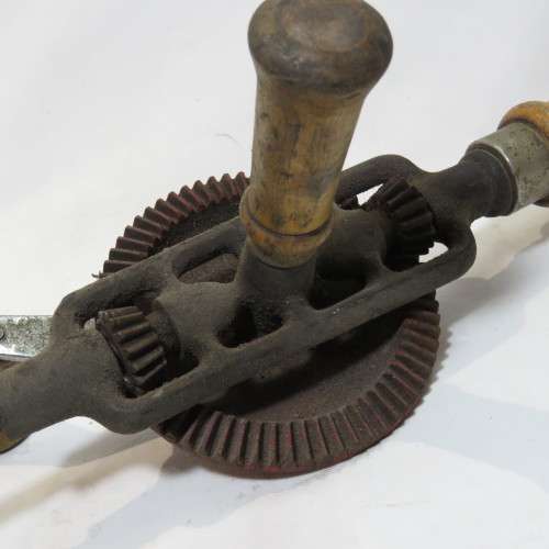 Large vintage hand drill