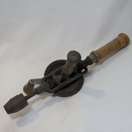 Large vintage hand drill