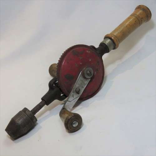 Large vintage hand drill