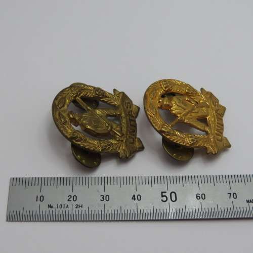 Pair of SADF commando collar badges