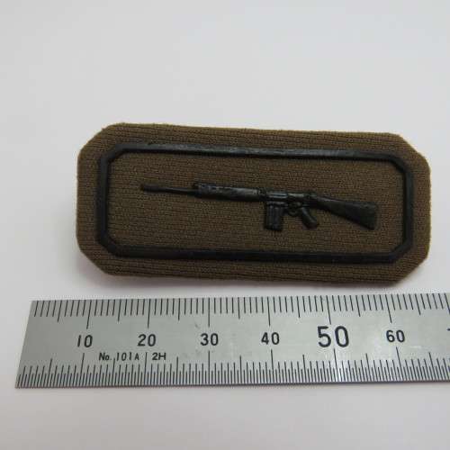 SADF Nutria Marksman shooting badge - Embossed