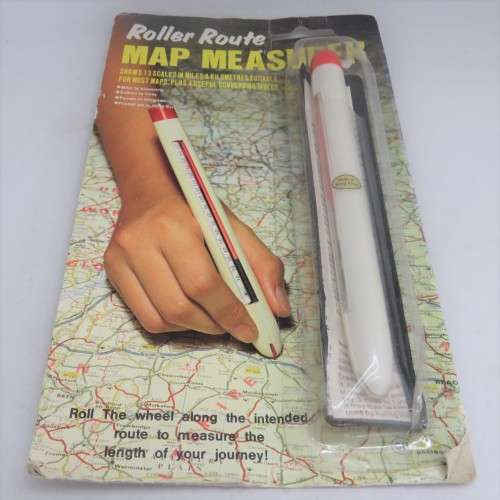 Vintage Roller Route Map Measurer