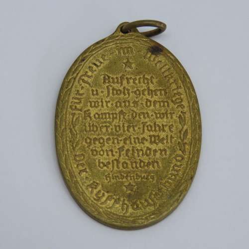 German 1914-1918 Kyffhauser war veterans commemorative medal