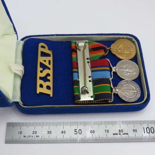 Rhodesian BSAP long service miniature medal set