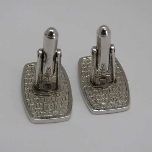 Pair of Trust Bank sterling silver cufflinks - Weighs 13,1 g