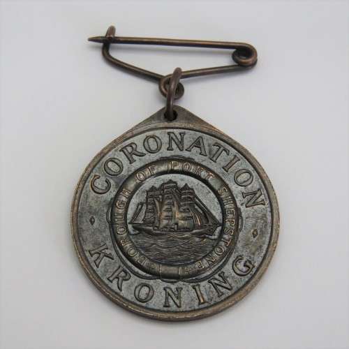 Borough Port Stepstone Coronation 1953 medallion