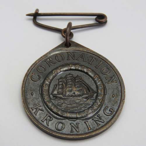 Borough Port Stepstone Coronation 1953 medallion