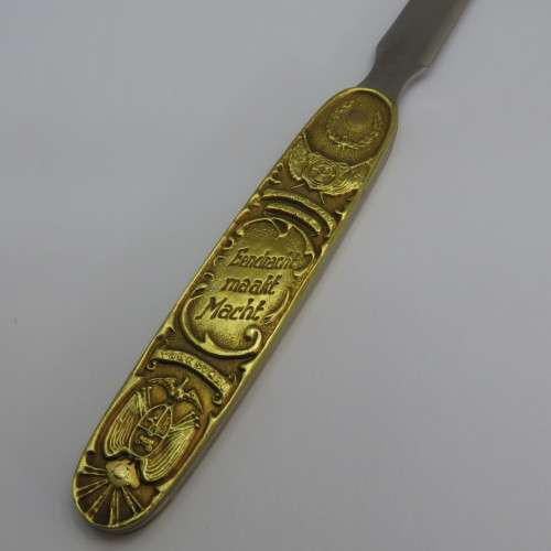 Boer War letter opener - Afskeid Bittereinder - Orange Free State, Transvaal