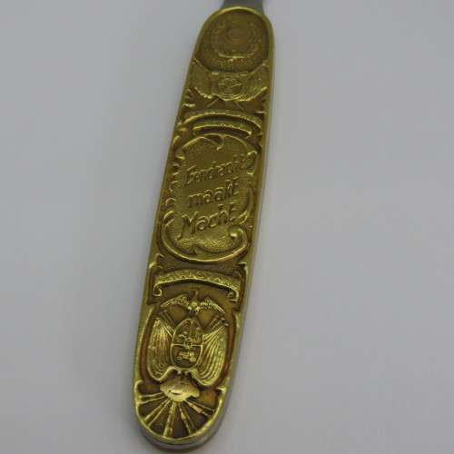Boer War letter opener - Afskeid Bittereinder - Orange Free State, Transvaal