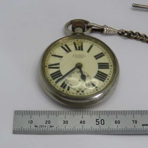 Wolf Bros pocketwatch with fob chain - Not working - Spares only