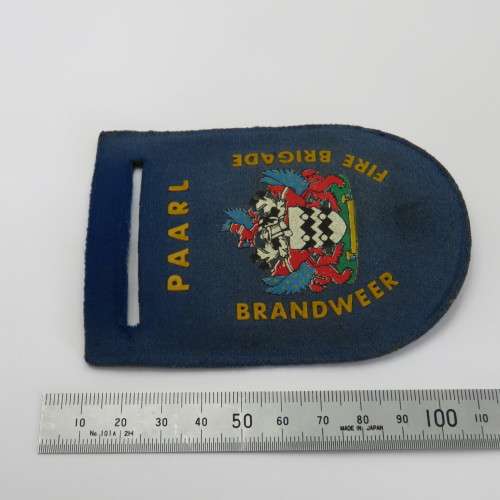 Paarl Fire Brigade cloth flash