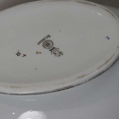 Antique Royal Doulton Belmont Cobalt Blue serving dish with lid