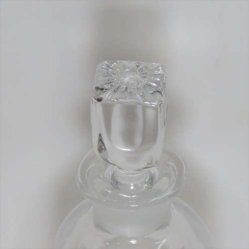 Heavy Lead glass liquor decanter - Stained inside - 29 cm high
