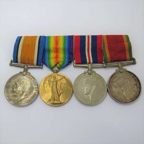 Set of WW1 and WW2 medals issued to 2nd Lieutenant J.C. Pope