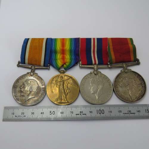 Set of WW1 and WW2 medals issued to 2nd Lieutenant J.C. Pope