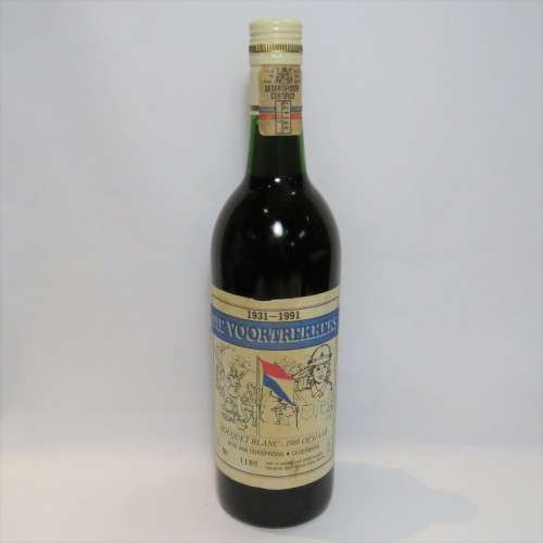 1931-1991 Die Voortrekkers Bouquet Blanc wine bottle - Collector edition #1196 of 2400