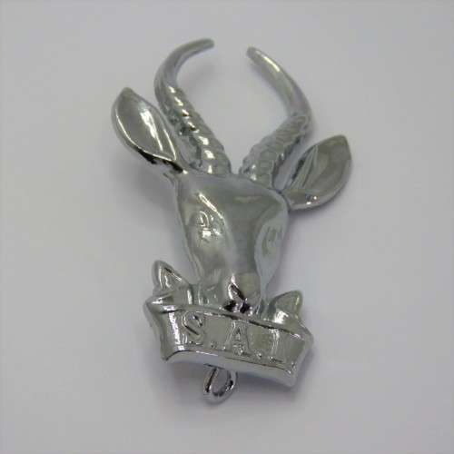 SA Infantry Bokkop cap badge - Chromed