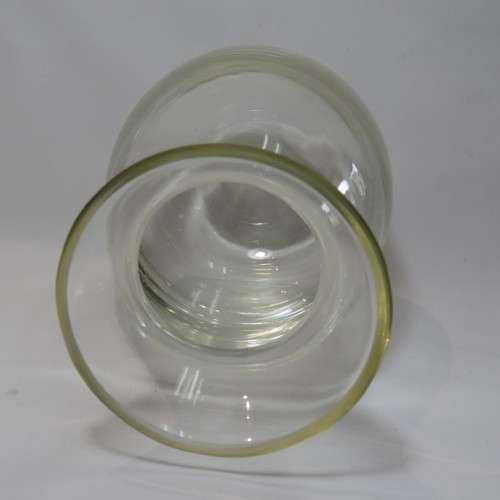 Vintage lead glass flower pot