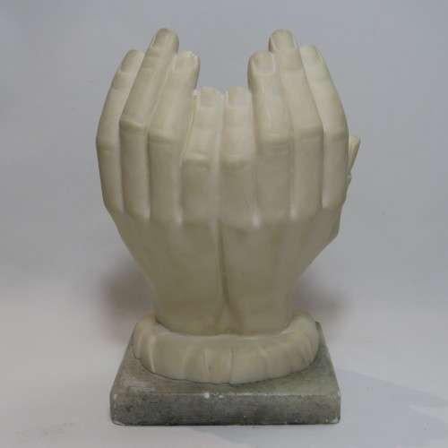 Roma Hands of God Italian Resin Sculpture