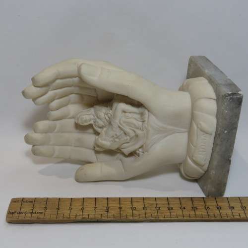 Roma Hands of God Italian Resin Sculpture