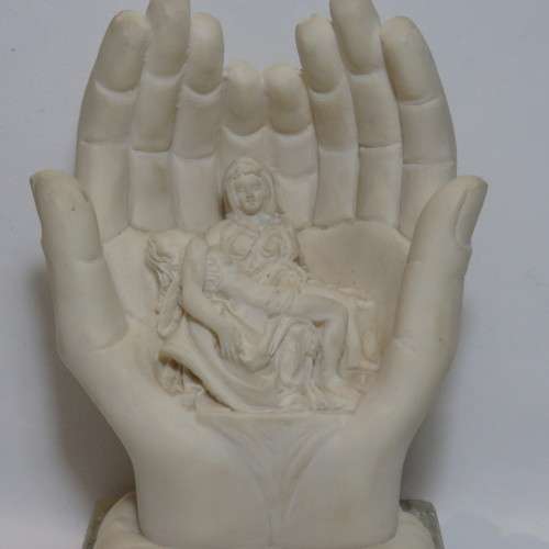 Roma Hands of God Italian Resin Sculpture