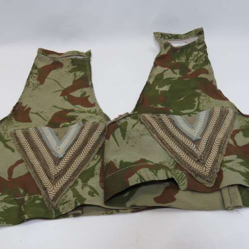 Pair of Homemade Sergeant Camo rank brassards