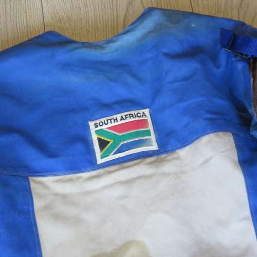 South African large caliber shooting jacket - Belonged to SADF Colonel Gert van Zyl - Sizes below