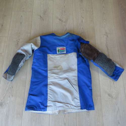 South African large caliber shooting jacket - Belonged to SADF Colonel Gert van Zyl - Sizes below