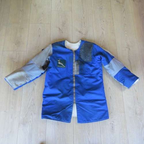 South African large caliber shooting jacket - Belonged to SADF Colonel Gert van Zyl - Sizes below