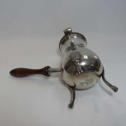 Vintage silverplated Chocolate pot with wooden handle