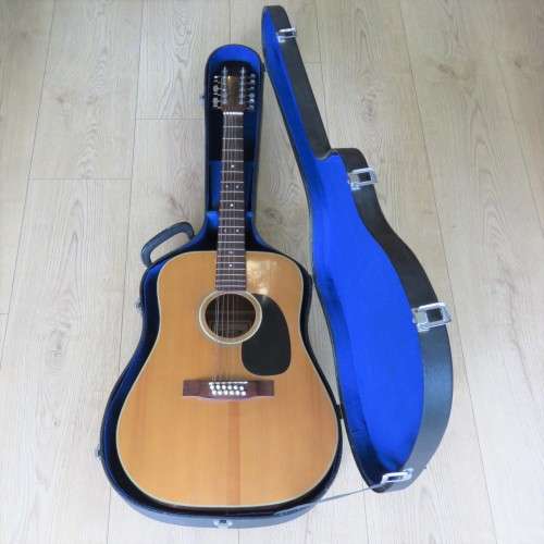 Vintage Fine Craft President model 386  twelve string guitar in case - Length 109 cm
