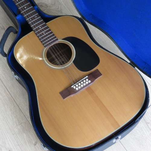 Vintage Fine Craft President model 386  twelve string guitar in case - Length 109 cm