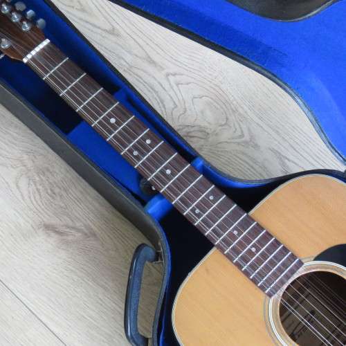 Vintage Fine Craft President model 386  twelve string guitar in case - Length 109 cm