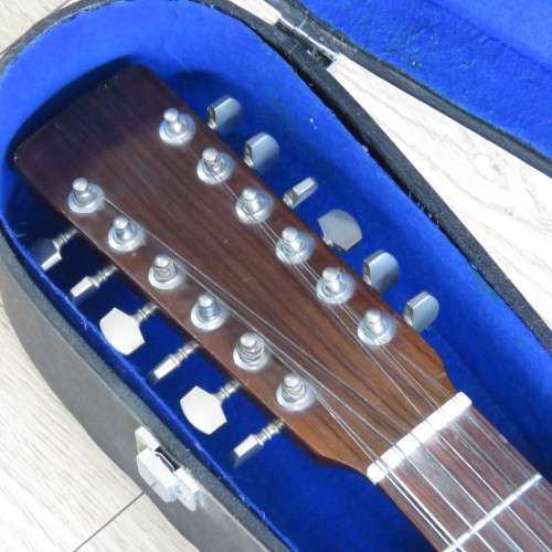 Vintage Fine Craft President model 386  twelve string guitar in case - Length 109 cm