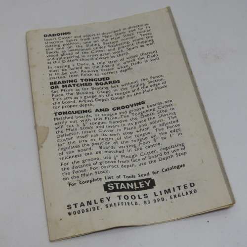 Vintage Stanley No.50 combination plane in box