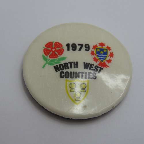 1979 North West Counties lapel pin badge