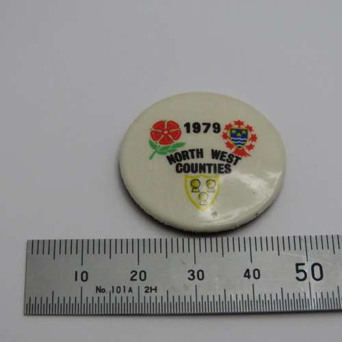 1979 North West Counties lapel pin badge