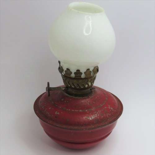 Vintage small weighted paraffin lamp