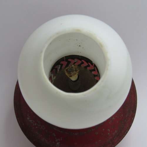 Vintage small weighted paraffin lamp