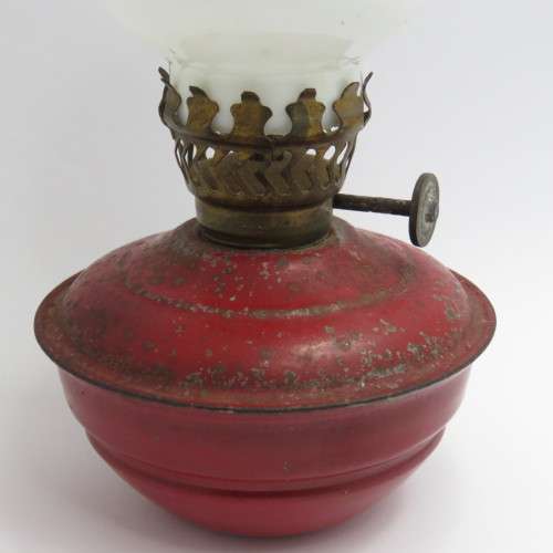 Vintage small weighted paraffin lamp