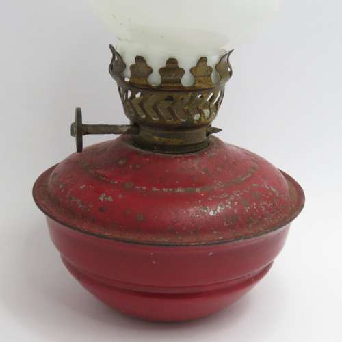 Vintage small weighted paraffin lamp