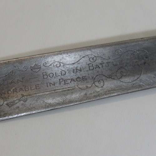 Bowie knife - A Kentuckian - Bold in Battle - Honorable in peace - produced in Sheffield